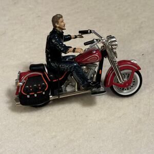 Custom Hallmark 1999 Motorcycle Rider Figure Vigilance NY OOAK Biker Collectible